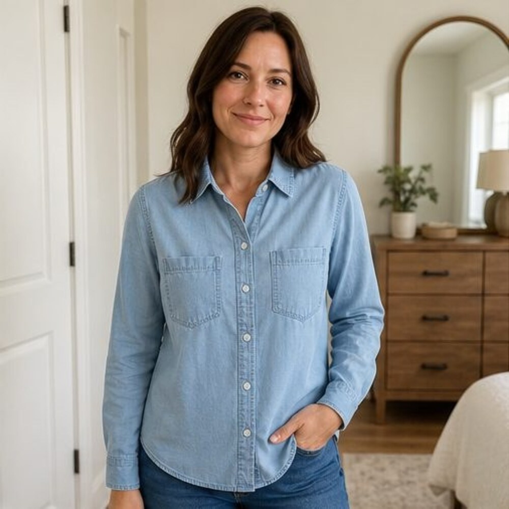 Charcoal Tunic Blouse - Picture 2 of 6